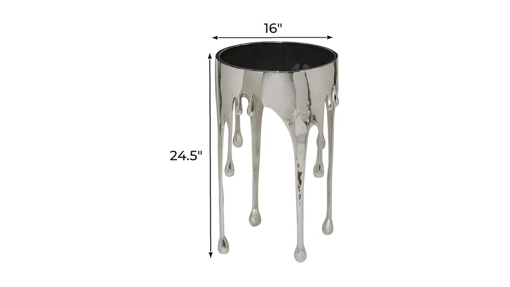 Ivy Collection Drip Accent Table Dimensions