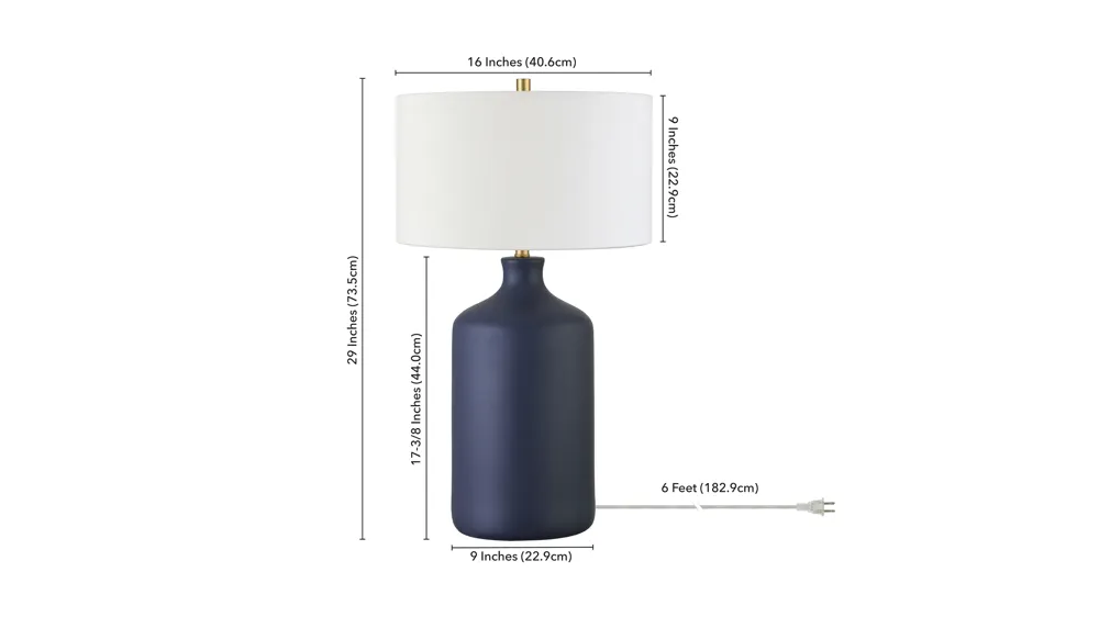 Sloane Table Lamp Dimensions