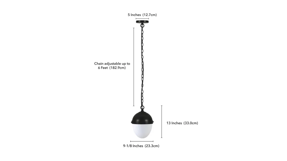 Aurelia Pendant Dimensions