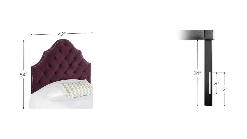 Arebelle Upholstered Headboard Dimensions
