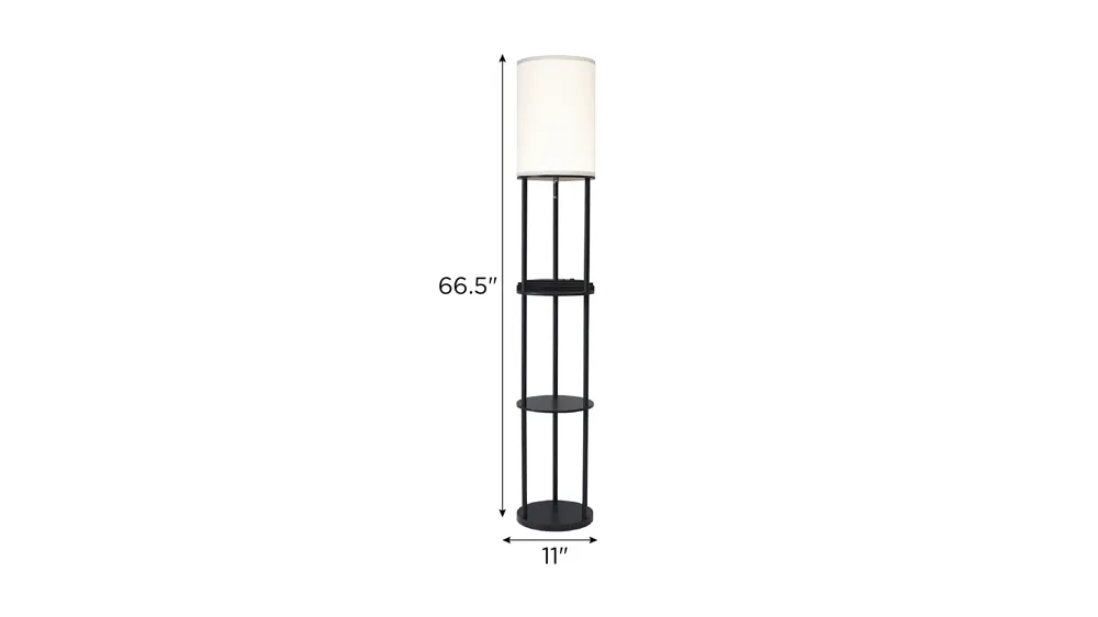 Charging Station Shelf Floor Lamp Dimensions