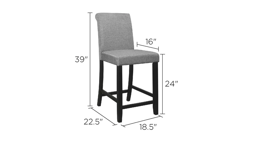 Ithaca Counter Height Chair (Set of 2) Dimensions