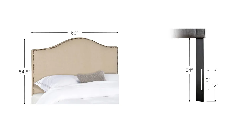 Connie Upholstered Headboard Dimensions