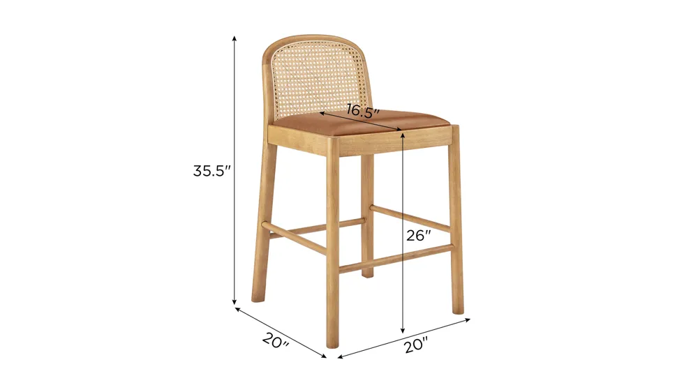Donna Counter Stool - Set of 2 Dimensions