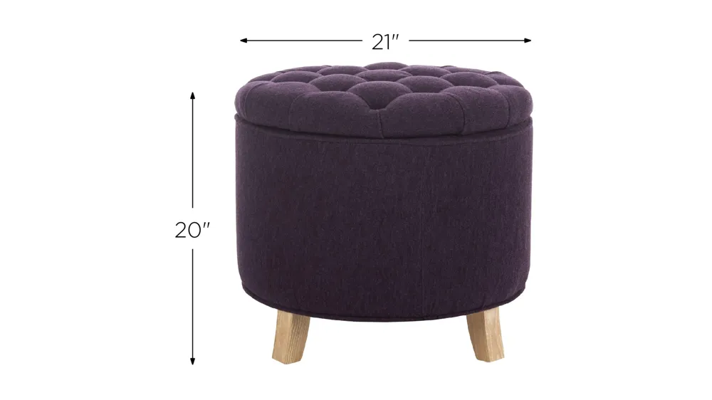 Ponzi Tuffted Ottoman Dimensions