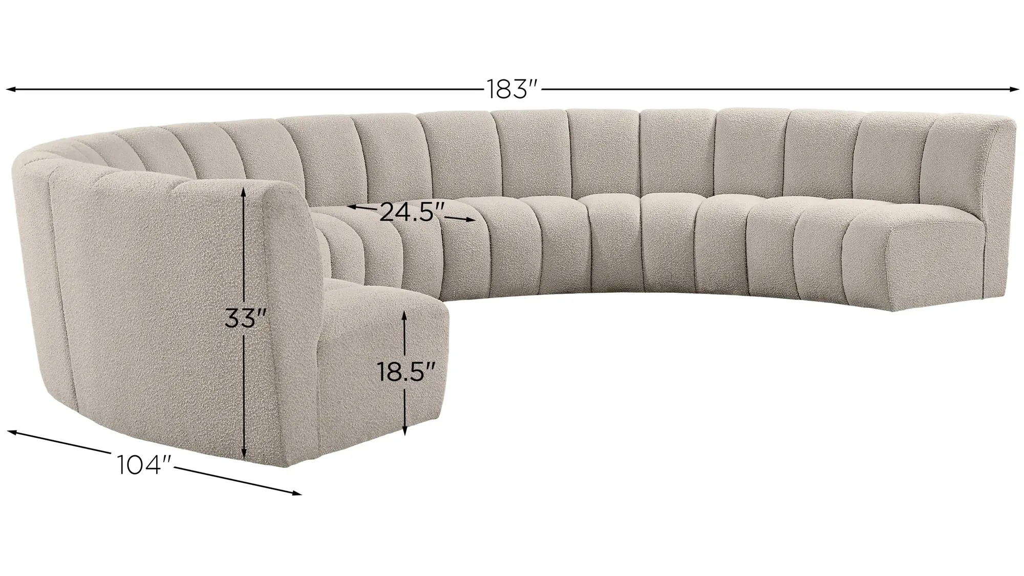 美品 Kearny flanagan Infinity 7-pc. Modular Sectional | Raymour & Flanigan