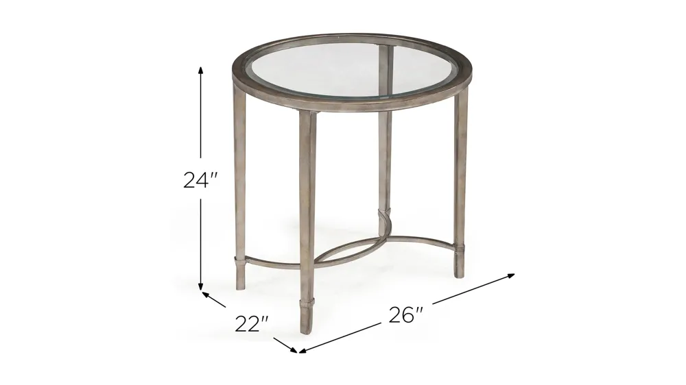 Copia Oval End Table Dimensions