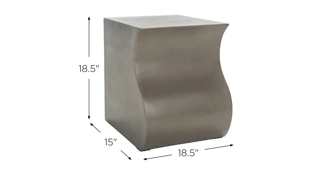 Brisbane Outdoor Concrete Accent Stool Dimensions