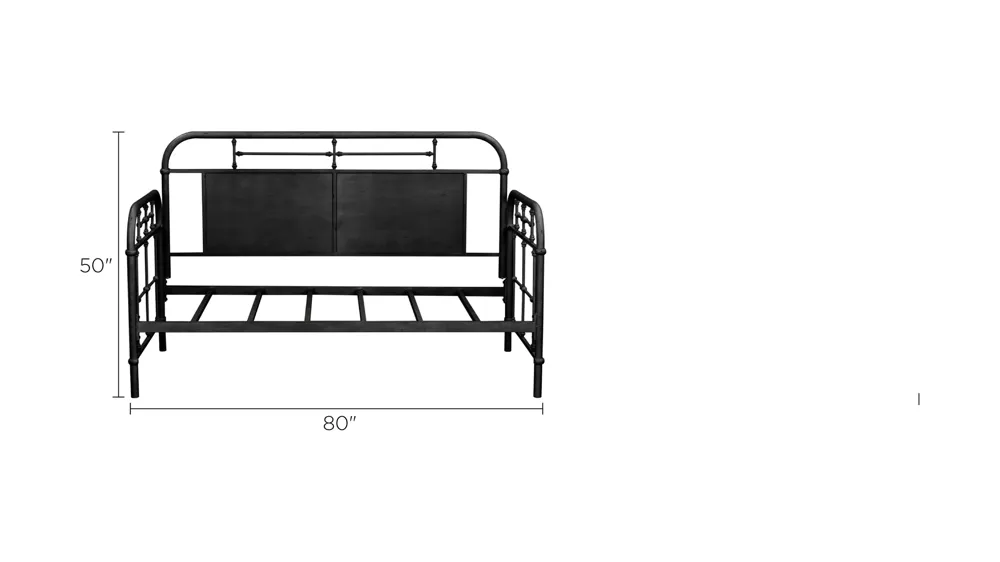 Vintage Series Twin Metal Day Bed Dimensions