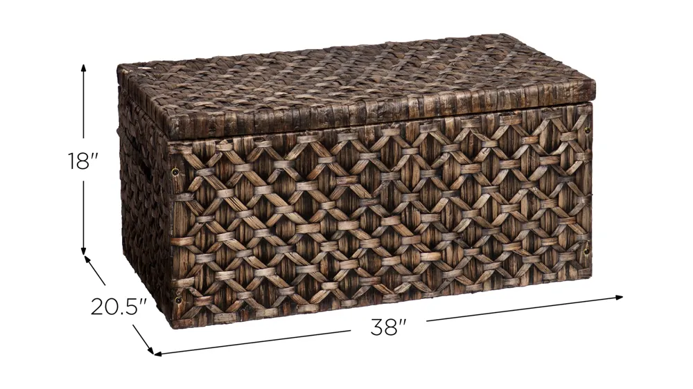 Darley Water Hyacinth Storage Trunk Dimensions