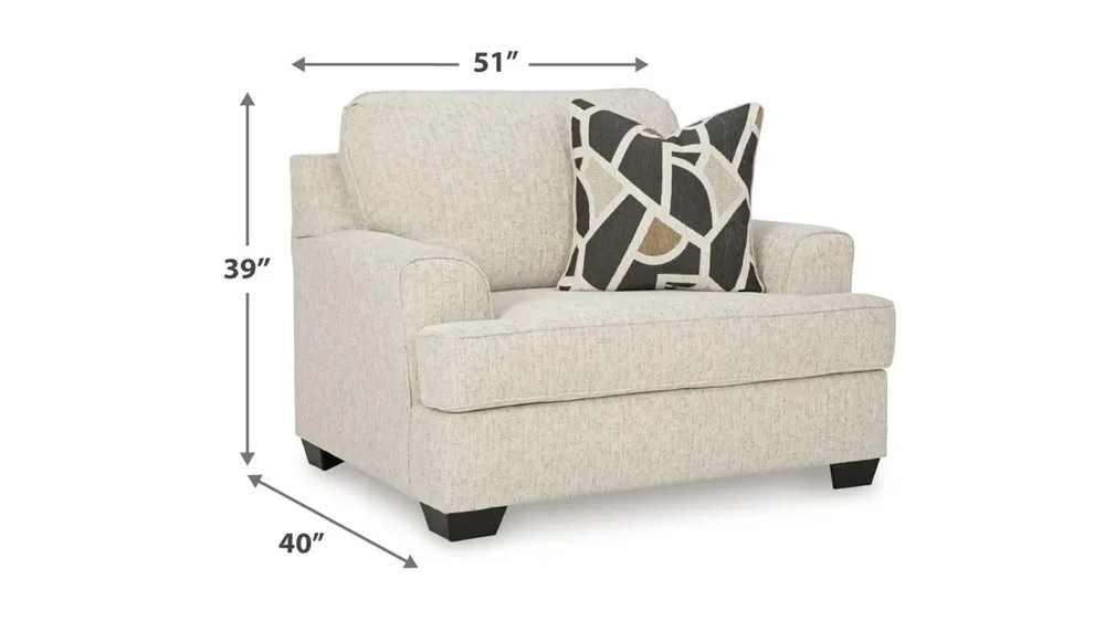 Heartcort Chair and a Half Dimensions