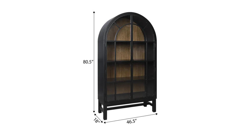 Lockwood Arched China Cabinet Dimensions
