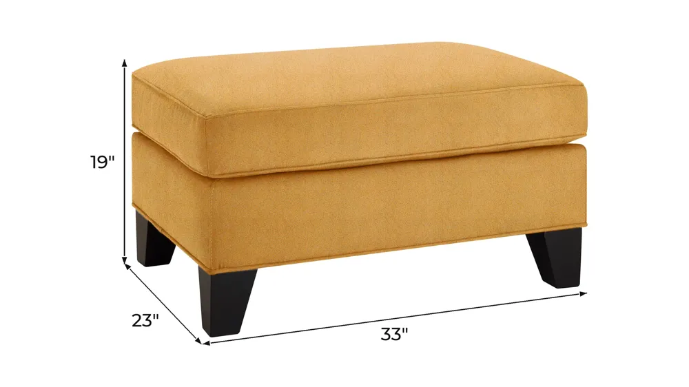 Carmine Ottoman Dimensions