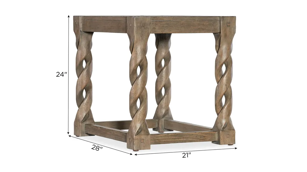 Commerce & Market Jack O'bein End Table Dimensions