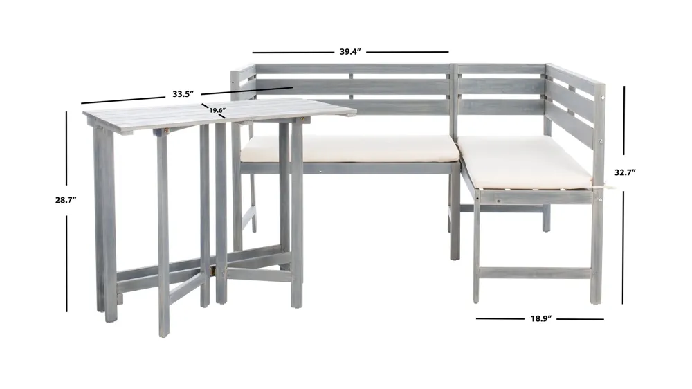 Diana Balcony Corner Lounge Set Dimensions