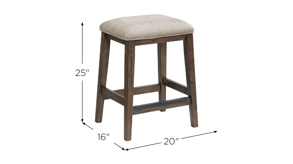 Magna Backless Barstool - set of 2 Dimensions