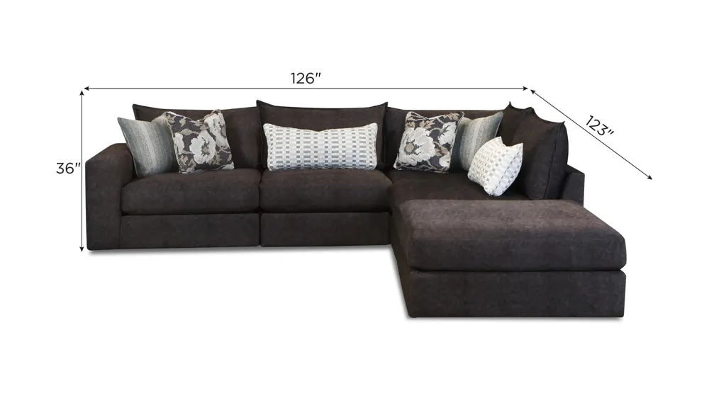 Durango 5-pc. Sectional Dimensions