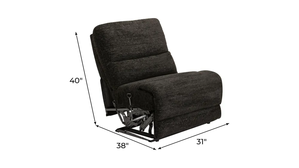 Filmore Armless Manual Recliner Dimensions
