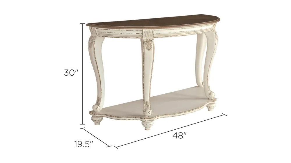 Libbie Casual Sofa Table Dimensions
