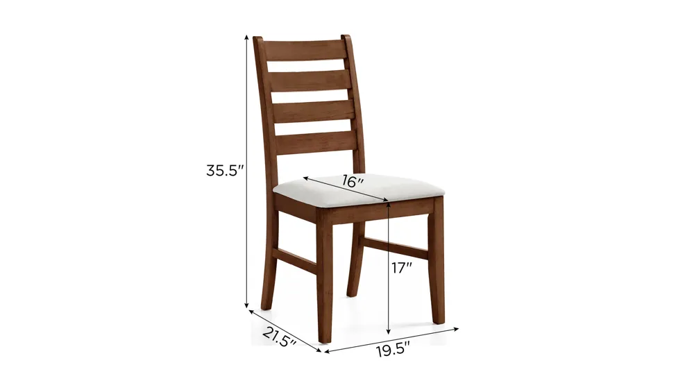 Pascal Upholstered Dining Chair - Set of 2 Dimensions