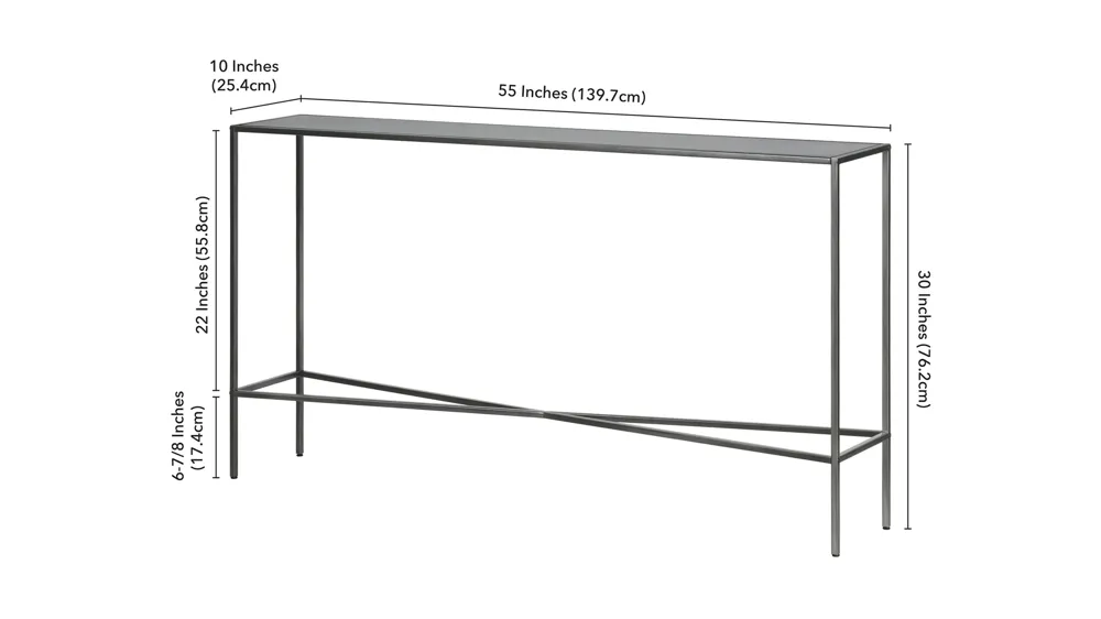 Eden Console Table Dimensions