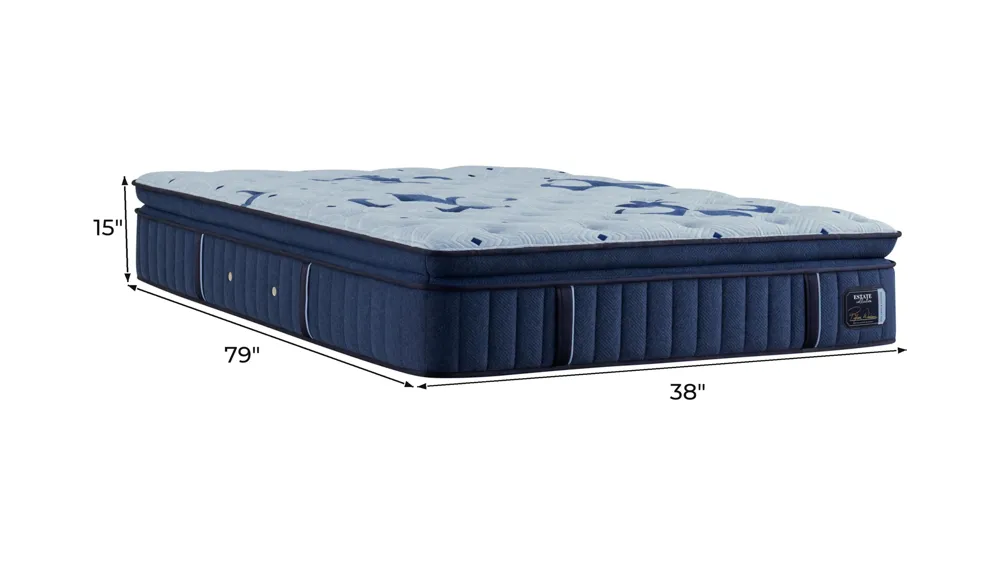 Stearns & Foster Estate Split California King Plush Euro Pillow Top Mattress Dimensions
