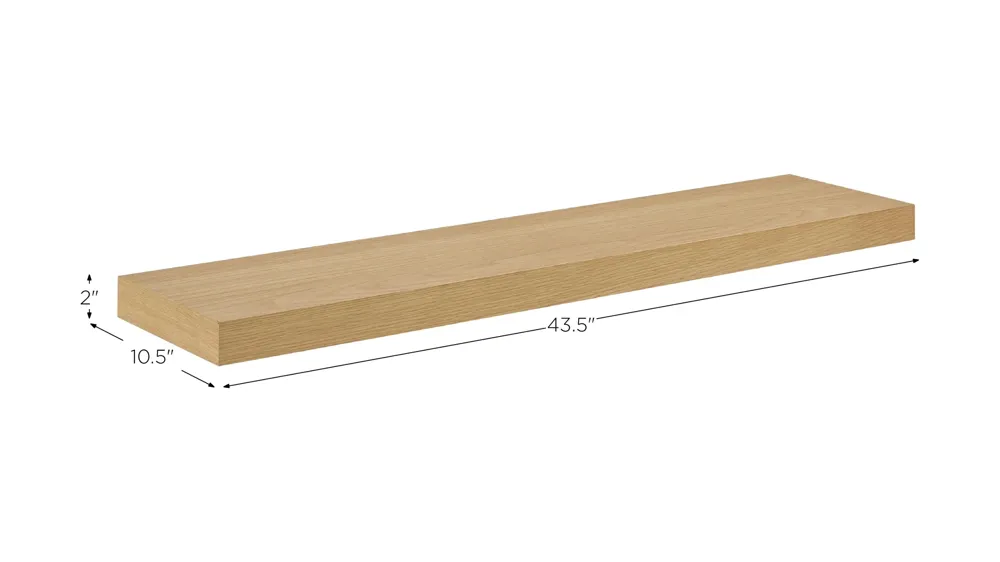 Barney 43" Floating Shelf Dimensions