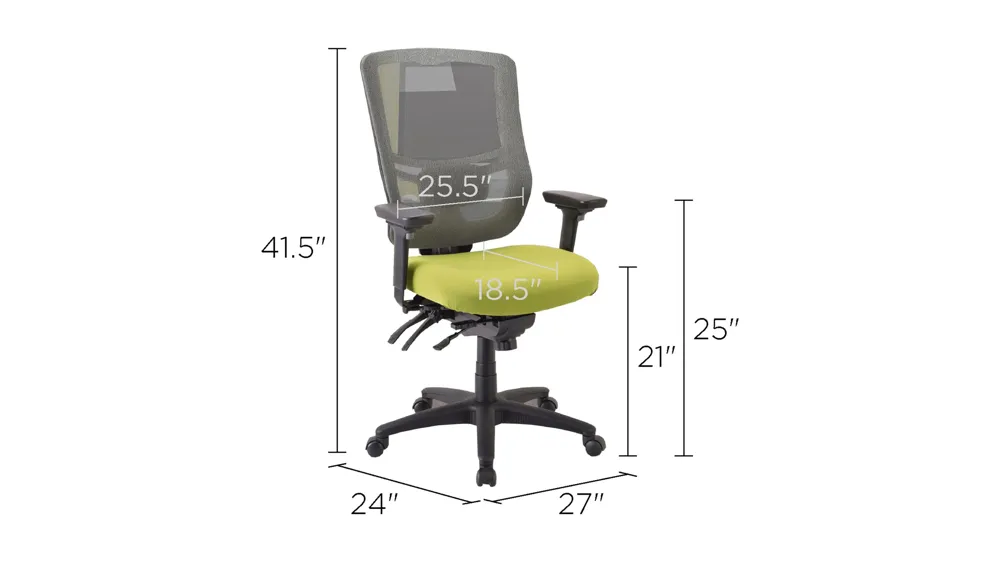 Tempur-Pedic Mesh Back Home Office Chair Dimensions