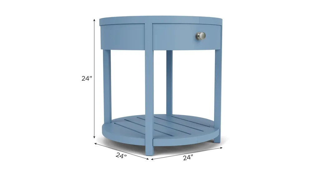 Maren Round End Table Dimensions
