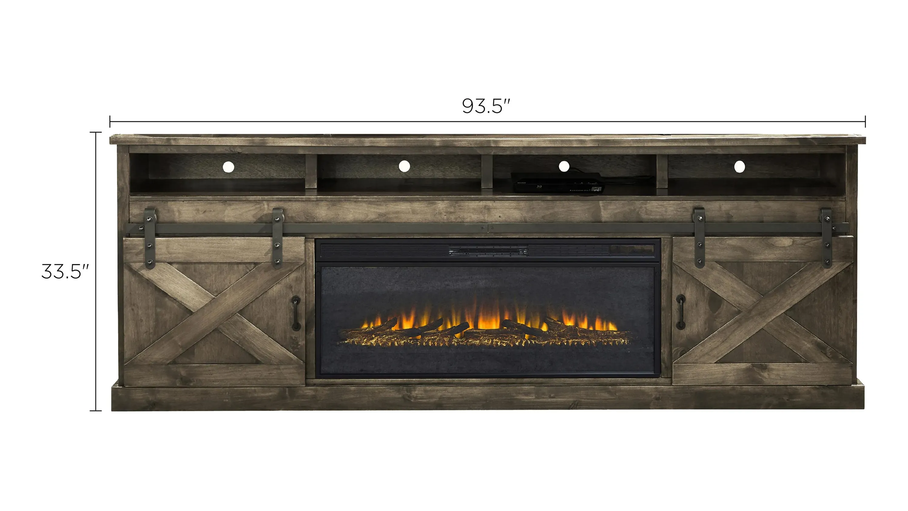 Farmhouse 94" Fireplace Console