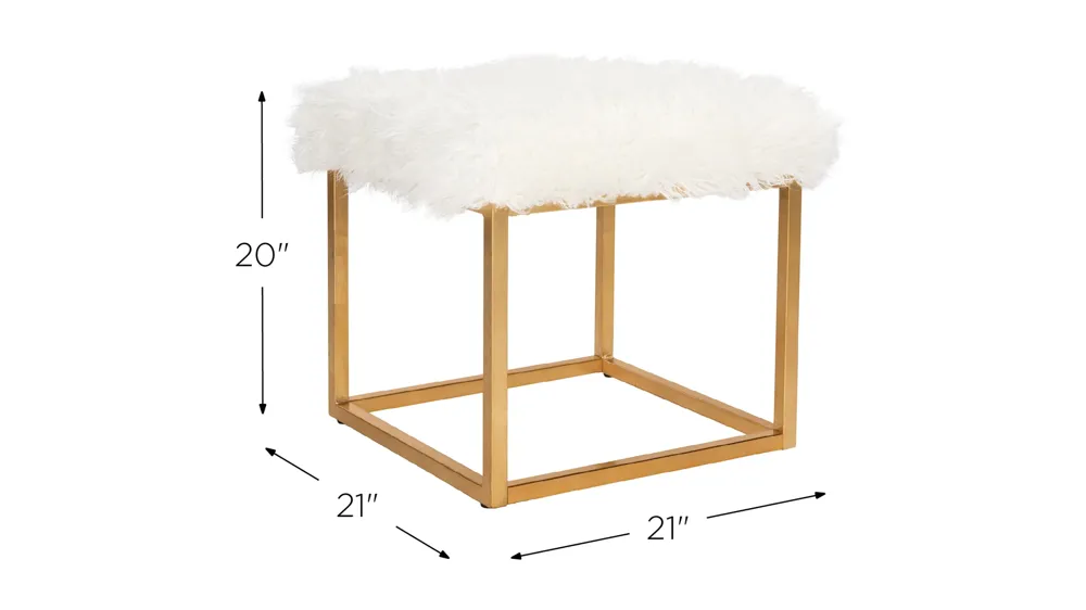 Declan Square Ottoman Dimensions