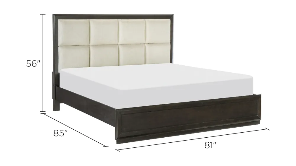Logandale Upholstered Platform Bed Dimensions