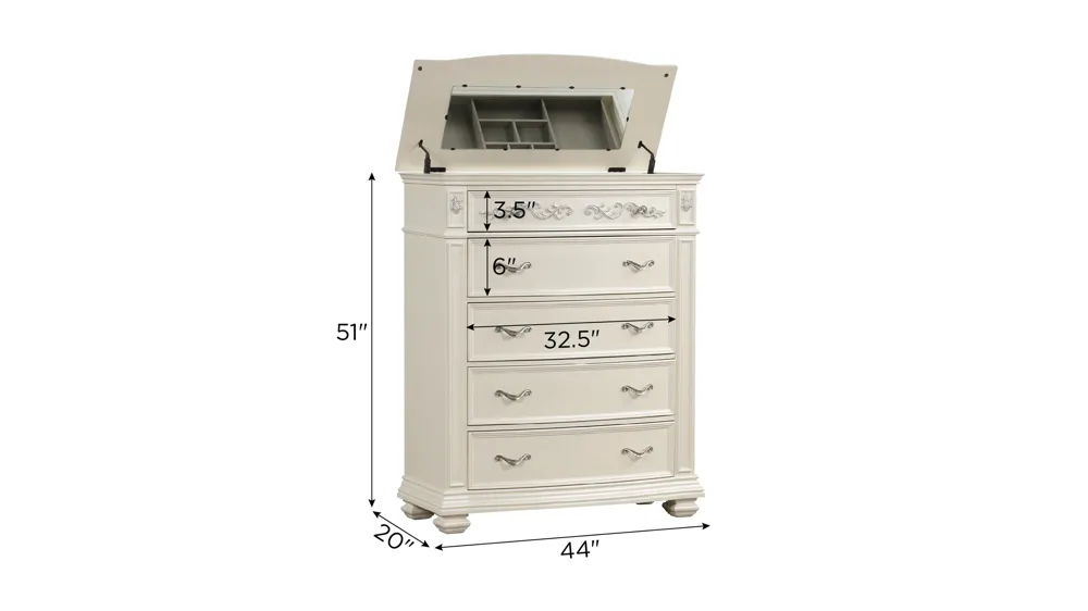 Valentina Chest Dimensions