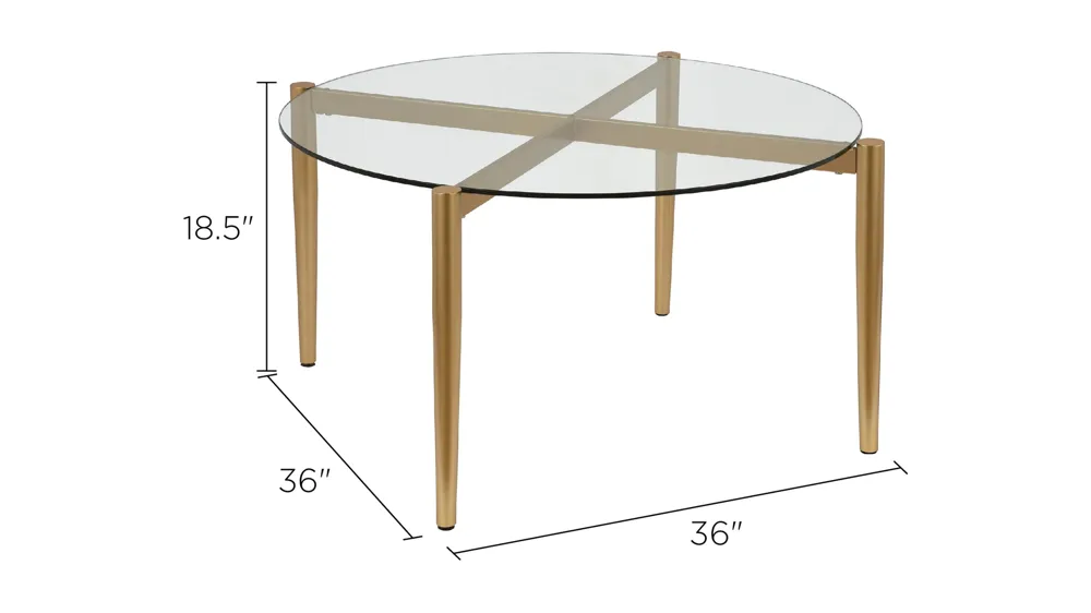 Kadmos Round Coffee Table Dimensions