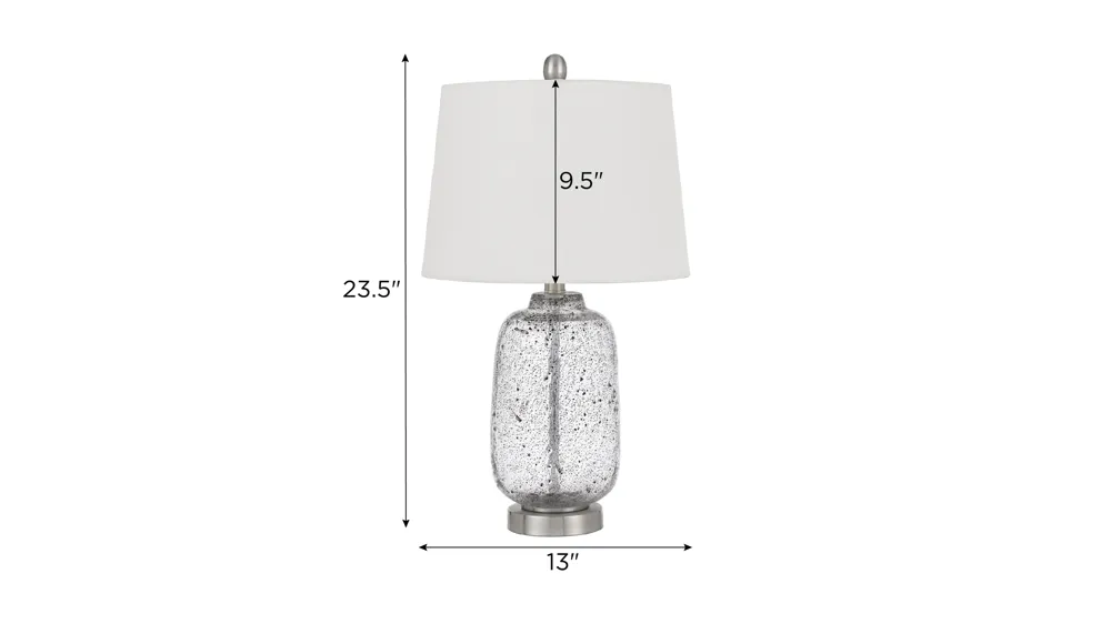 Solaro Distressed Table Lamp Dimensions