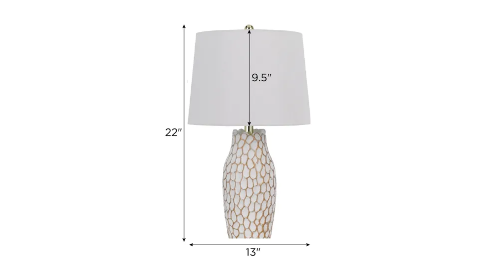 Elmira Table Lamp Set Dimensions