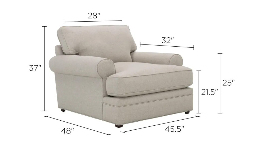 Wilkinson Living Room Chair Dimensions