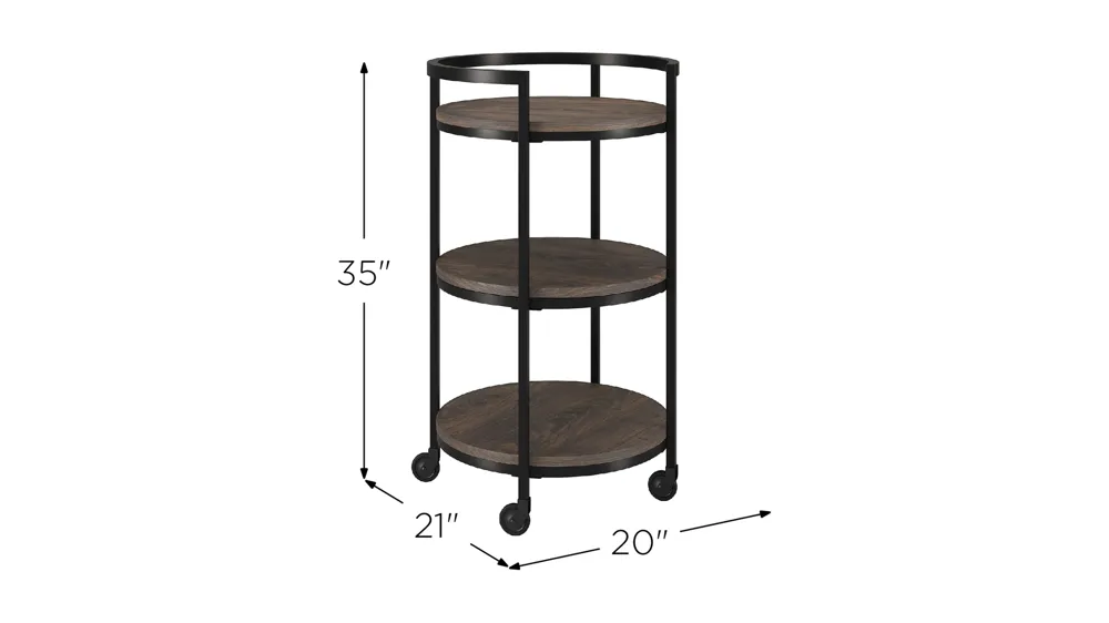 Graham Lane Bar Cart Dimensions