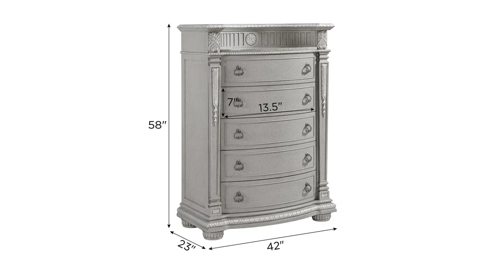 Wilshire Bedroom Chest Dimensions