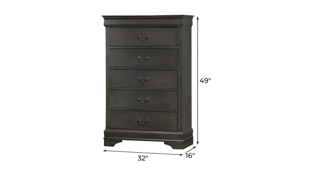 Edina Bedroom Chest Dimensions