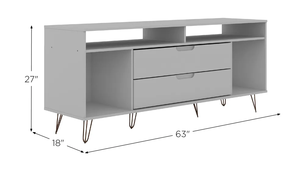 Rockefeller 62" TV Stand Dimensions