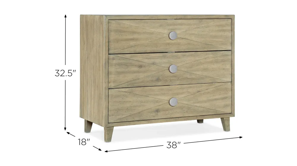 Sundance Bachelors Chest Dimensions
