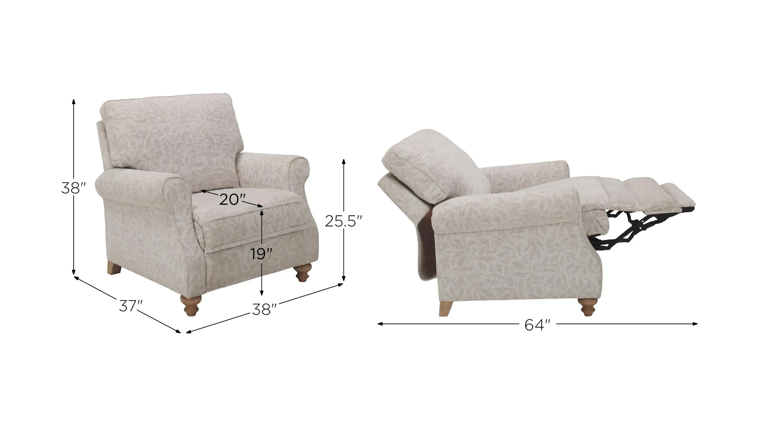 Lamont Power Recliner | Raymour & Flanigan 