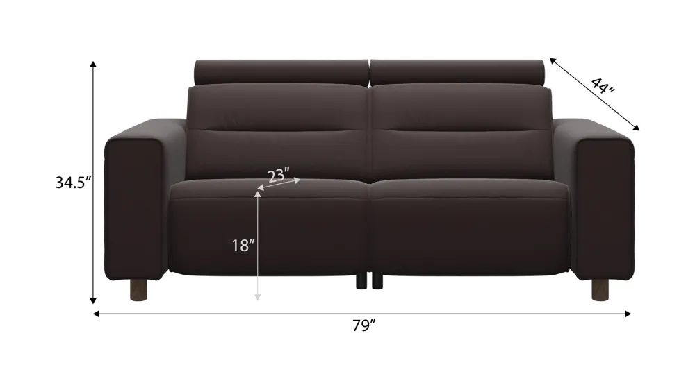 Emily 4-pc. Power Loveseat Dimensions