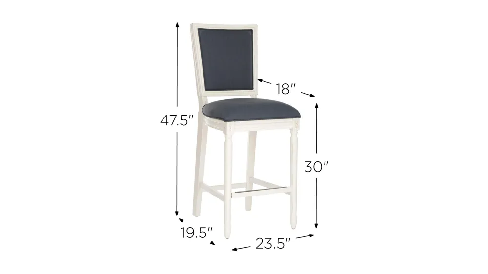 Buchanan Rectangular Bar Stool - Set of 2 Dimensions