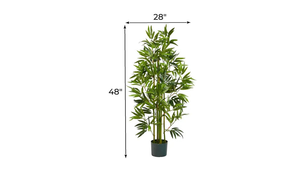 4ft. Bamboo Artificial Tree Dimensions