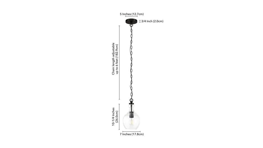 Nadire Pendant Dimensions