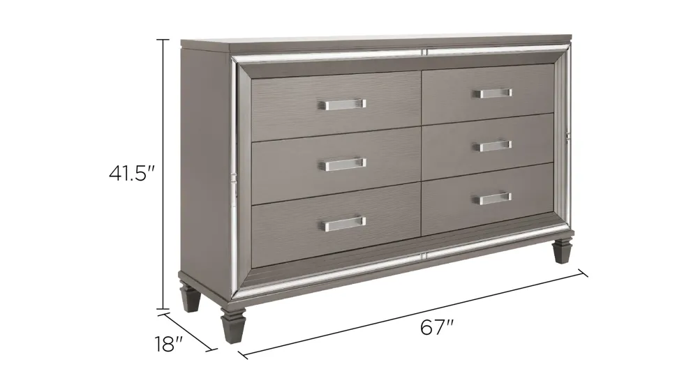 Selena Bedroom Dresser Dimensions