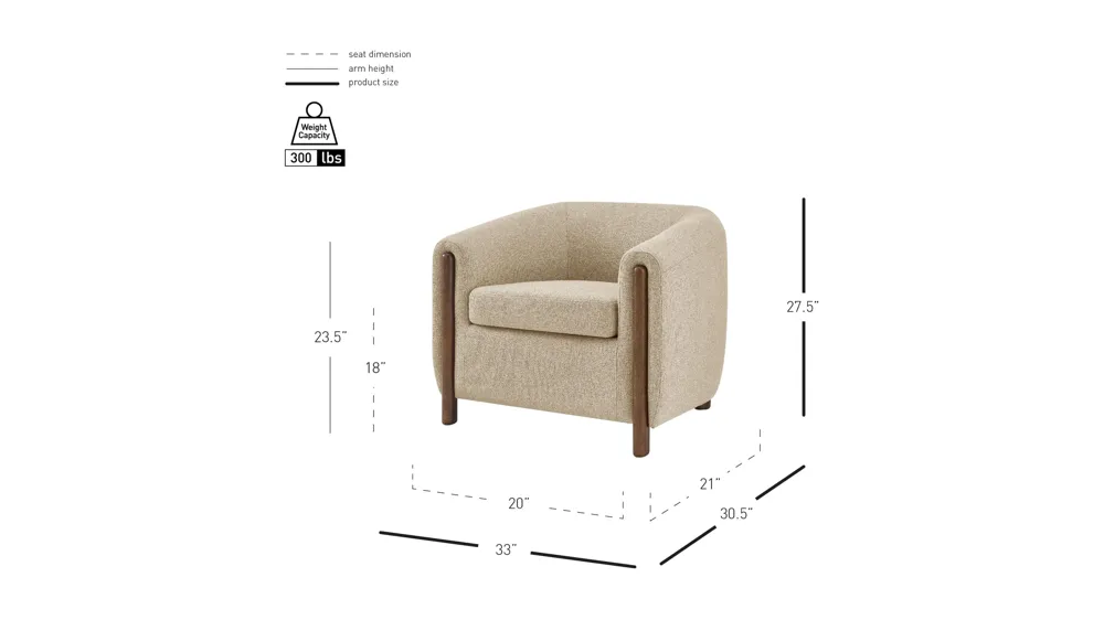 Ruth Arm Chair Dimensions