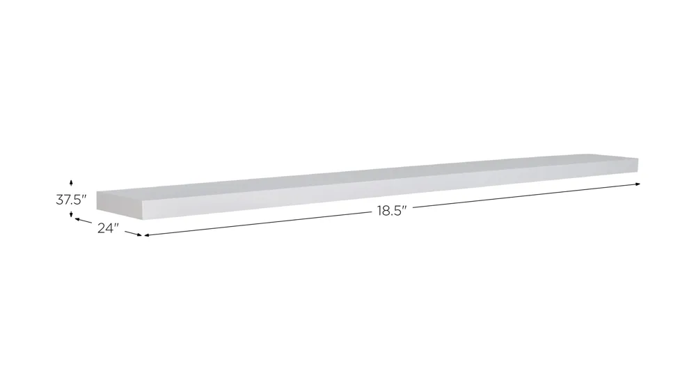 Barney 75" Floating Shelf Dimensions